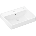 Hansgrohe Xanuia Q Wastafel - 60x48cm - keramiek - vrijhangend - 1 kraangat - glans wit SW1165071