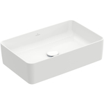 Villeroy & Boch Collaro opzetwastafel rechthoekig - 56x36cm - zonder overloop - zonder kraangat - White Alpine (glans wit) SW336039