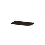 INK Concept R Plan vasque - 40x22x1.7cm - pour sous-meuble de lave-mains arrondi à droite - MFC - Dark veneer SW1406279