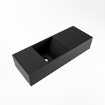 Mondiaz TYNE fontein - 60x23x12cm - wasbak links - 0 kraangaten - solid surface Urban mat SW704681