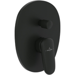 Villeroy & Boch Antao 1 greeps inbouwkraan - met omstel - mat zwart SW974311
