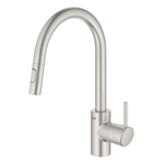 Grohe Concetto Keukenkraan - uittrekbare uitloop - 2 straalsoorten - Brushed Supersteel (RVS) SW225323