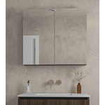 Saniclass Holz Base spiegelkast – 80x70 cm – Donker eiken SW773980