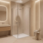 Fortifura Galeria Cabine de douche - 100x120x200 - Profil - verre de sécurité - anticalcaire - chrome SW1224375