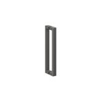 Crosswater Asura Handvat - 34cm - gecanneleerd - slate gunmetal (antraciet) SW1176433
