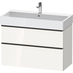 Duravit D-neo Meuble sous vasque 98.4x44.2x62.5cm 2 tiroirs Blanc haute brillance SW641454