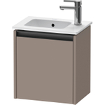 Duravit Ketho 2 meuble lave-mains avec 1 porte 41x29.2x44cm gauche, avec poignée basalte anthracite mat SW772782