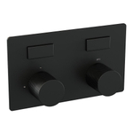 Brauer Black Carving boutons poussoirs thermostatiques encastrés 2 fonctions in/out noir mat SW925380