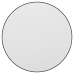 Haceka Deco miroir - 80x80cm - rond - noir mat SW1102381