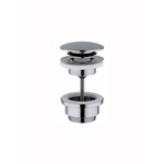 Hotbath Mate clickplug met schroef rond chroom SW12943