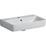 Geberit Renova Compact wastafel - 60cm - 1 kraangat - met overloop - compact - wit SW417465
