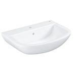 Grohe Bau Wastafel - 1 kraangat - met overloop - 64.6x46.8cm - wit SW197112