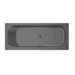 Baignoire Xenz Aruba - 190x80cm - avec trop-plein - sans bonde - Acrylique Anthracite Mat SW103139