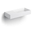 Clou Wash Me lavabo 75x32cm trous de robinet pré-percés Aluite Blanc mat SW102638