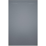 Riho Isola Sol de douche Carré 80x80x3cm Marbre artificiel Structure ardoise Gris mat SW412049