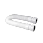 McAlpine Flexible tuyau d'évacuation (baignoire) 40x40mm - serrage/serrage - longueur max 50cm SW87545