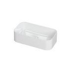 INK Spirit vasque à poser - 45x24x12cm - 0 trous de robinet - porcelaine blanc brillant SW158006