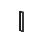 Crosswater Asura poignée - 34cm - cannelé - noir mat SW1176961
