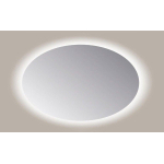 Sanicare q-mirrors miroir 120x80x3.5cm avec éclairage led blanc chaud ovale incluant le verre sensoriel SW643979