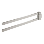 GROHE Selection Porte-serviettes - 40cm - double - pivotant - super acier SW444234