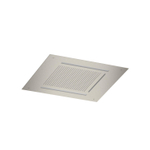 Hotbath Mate Douche de tête - carré - 50x50cm - cascade - éclairage à LED - Nickel brossé SW1117663