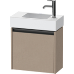 Duravit Ketho.2 Wastafelonderbouwkast - met 1 deur - 48.4x23.8x44cm rechts - met greep antraciet - linnen mat SW773074
