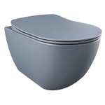 Creavit Hangend Toilet - 35.3x51cm - RVS Bidetsproeier - spoelrandloos - mat basalt SW1152743