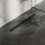 Brauer Caniveau de douche 70x7.5cm avec bride inox Noir SW771612