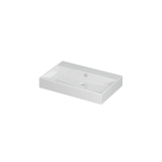 INK Unlimited wastafel - 70x45x11cm - 1 wasbak - 0 kraangaten - porselein wit glans SB0202021