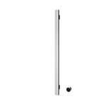 Hotbath &MORE Radiateur sèche-serviettes - 19x115cm - carré - 1 barre - vertical - avec interrupteur - chrome SW1245832