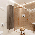 Mondiaz BEAM meuble de salle de bain - 160x35x35cm - 2 portes - Mocha SW1175250