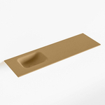Mondiaz LEX Fontein - 100x30x0.9cm - wasbak Links - zonder kraangaten - voor toiletmeubel - Solid surface - Oro SW1026007