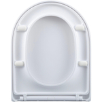 QeramiQ Dely Abattant WC - frein de chute - déclipsable - 35mm - Blanc brillant SW1126079