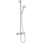 Hansgrohe Select E Croma Multi Doucheset - Ecostat - thermostatisch - handdouche 10cm - doucheslang 160cm - wit/chroom SW29049