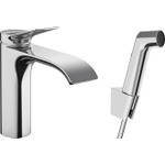 Hansgrohe Vivenis 1-gr wastafelkraan 260 met bidet handdouche en doucheslang 160cm chroom SW1567412