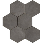 SAMPLE Ragno Rewind Vloer- en wandtegel hexagon 18x21cm 9.5mm R9 porcellanato Peltro SW1170694