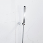 FortiFura Calvi Handdoucheset - 22.5cm - staaf - met houder - anti-twist slang - 150cm - Chroom SW809505