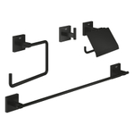 GROHE Start Cube set d'accessoires - porte-papier/crochet/anneau/porte-serviettes - noir mat SW1126657