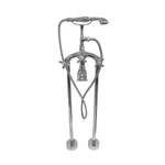 Best Design Class robinet de baignoire autoportant nostalgique 100,5cm avec douchette chrome SW10096