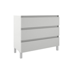 Saniclass Chaci Plus Badkamermeubelset - 100x46x86cm - topblad - zonder kraangat - 3 lades - mat wit SW926327