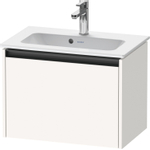 Duravit Ketho 2 meuble bas pour lavabo avec 1 tiroir 61x39x44cm avec poignée anthracite blanc supermat SW772893