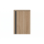 Saniclass Chaci Meuble sous-lavabo - 40x55 cm - 1 porte - avec plateau supérieur - chêne chaud SW1574569