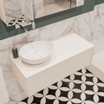 Mondiaz LUSH Meuble salle de bains Underlayment 1 tiroir 100x30x45cm lavabo BARCO Gauche sans trou de robinet SW409671
