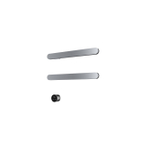 Hotbath &MORE Radiateur sèche-serviettes - 50x38cm - carré - 2 barres - horizontal - avec interrupteur - chrome SW1245787