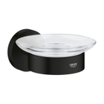 GROHE Start porte-savon - avec support - verre - noir mat SW1126697