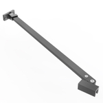 Fortifura Galeria Losse Stabilisatiestang - 120cm - draaibaar - gunmetal (antraciet) SW1236608