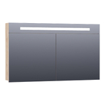 BRAUER Promise Armoire de toilette 120x70x15cm éclairage intégré rectangulaire 2 portes pivotantes MFC Forest Wheat SW371617