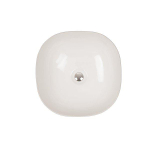 Crosswater Real Waskom - opbouw - vierkant - 41x41x14.5cm - zonder overloop - porselein - glans wit SW487163