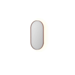 INK SP21 miroir – ovale – 40 x 80 cm – LED indirecte – chauffage de miroir – Cuivre brossé SW798444