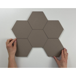 Cifre Ceramica Hexagon Timeless Carrelage mural en sol hexagonal 15x17cm Vintage Taupe mat SW476710
